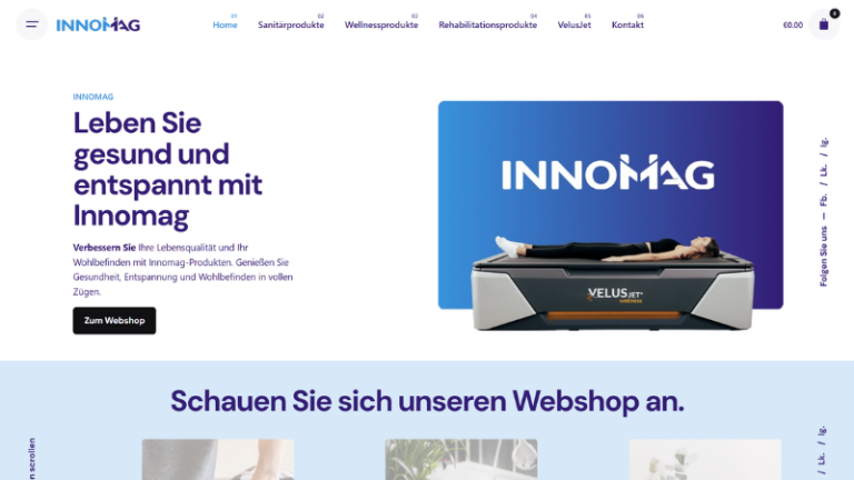 Innomag – Izrada Stranice i Webshopa